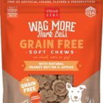 Cloud Star Corp, Wag More Bark Less Soft & Chewy Grain Free Peanut Butter & Apples Dog Treats