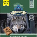 Blue Buffalo Wilderness Trail Treats High Protein Grain Free Dog Biscuits Crunchy Dog Treats, Duck Recipe, 36-oz Box