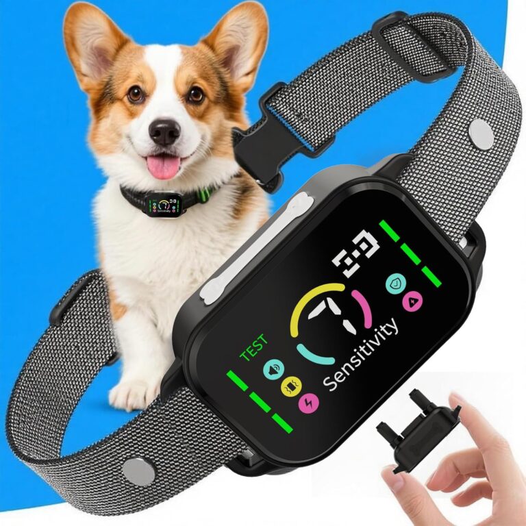 Dog Bark Collar for Large Medium Small Dogs, Rechargeable Bark Collar, Anti Barking Training Collarwith 8 Sensitivity Levels, Beep/Vibration Modes, Auto Correction for Dogs, IP67 Waterproof