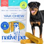 Native Pet Yak Cheese Himalayan Dog Chews XLarge - Long Lasting Dental Sticks for Extra Large Breeds  100% All Natural Himalayan Yak Chews  Cheese Bone for Aggressive Chewers - 3 Per Pack
