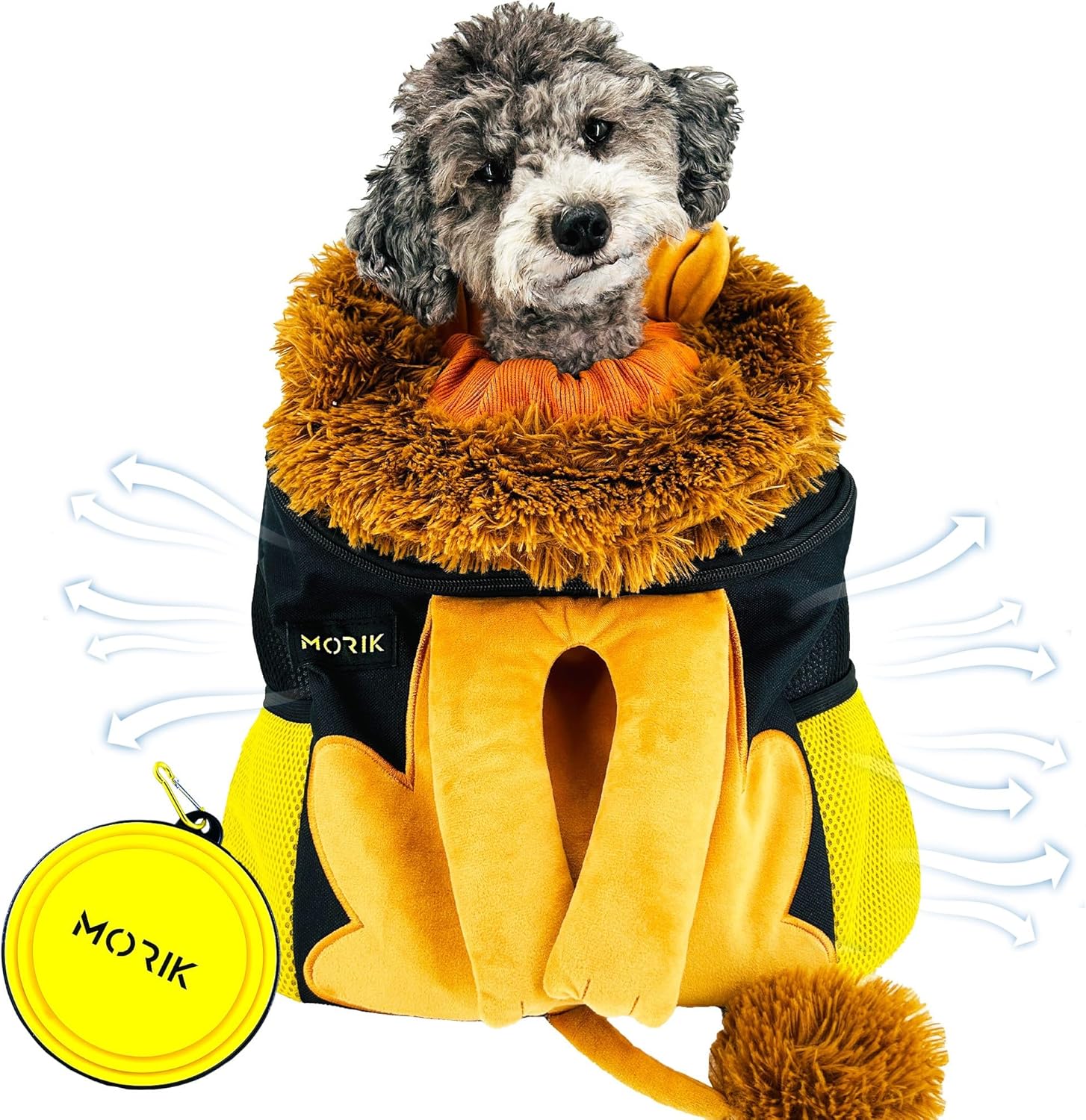 MORIK Lion's Den: Pet Backpack Carrier for Small Dogs and Cats Under 20 lbs. with Good Ventilation, Washable Mat, and Safety Strap, Ideal for Travel, Hiking, and Everyday Adventures (Medium) MORIK Lion's Den: Pet Backpack Carrier for Small Dogs and Cats Under 20 lbs. with Good Ventilation, Washable Mat, and Safety Strap, Ideal for Travel, Hiking, and Everyday Adventures (Medium)