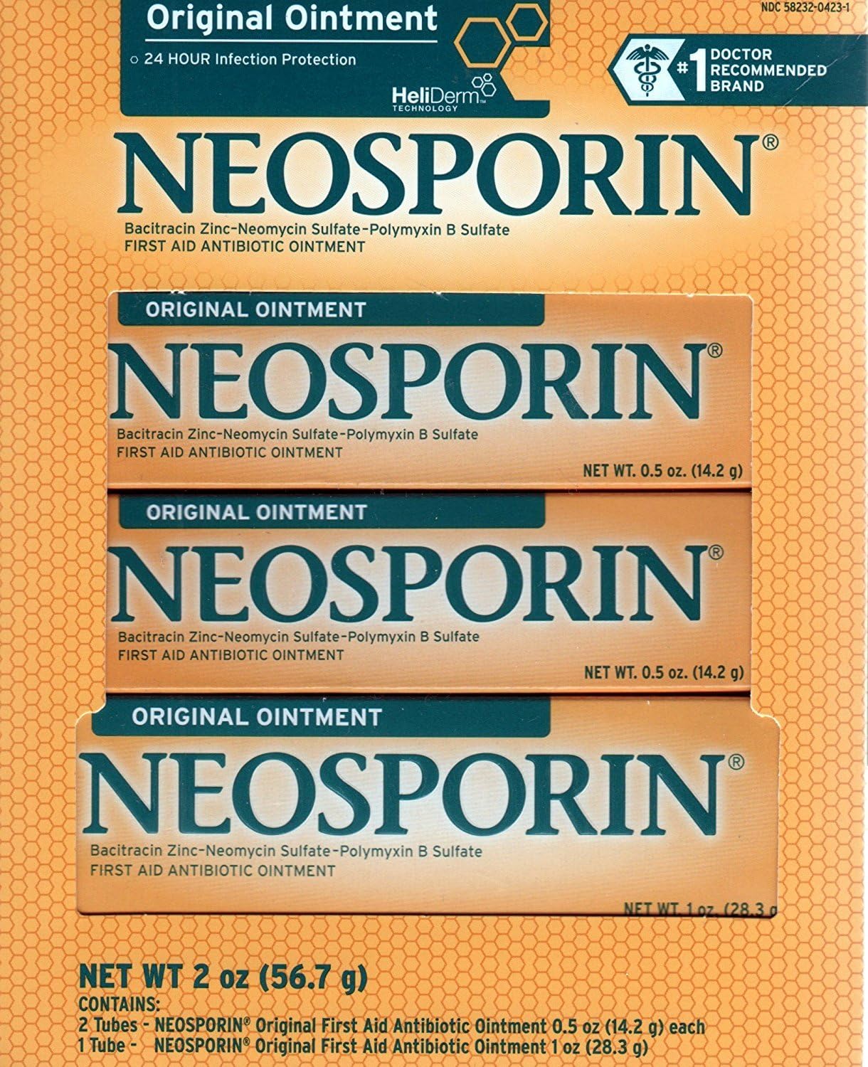 Neosporin Original First Aid Antibiotic Ointment Combo Pack, 2oz Neosporin Original First Aid Antibiotic Ointment Combo Pack, 2oz