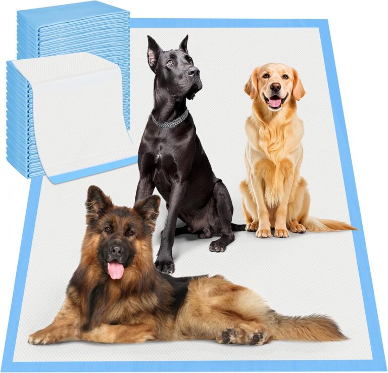 Boscute 4XL Thicken 6 Layers Ultra Absorbent Dog Pee Pads, 31X47Leak-Proof Odor-Control Quick Dry Puppy Training Pads Quick Dry Pee Pads for Dogs Cats Pets