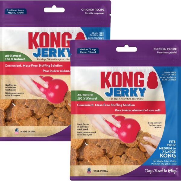 KONG Jerky Chicken Md/Lg 5 oz, Pack of 2