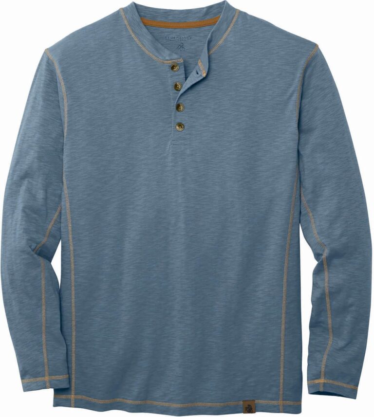 Legendary Whitetails Mens Henley Long Sleeve Casual Fit Shirt