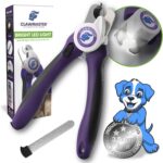 LED Pet Nail Clippers  Illuminated Dog & Cat Claw Trimmer with 3.5mm Stainless Steel Blade, Safety Guard & Built-in Light for Safe, Easy Grooming