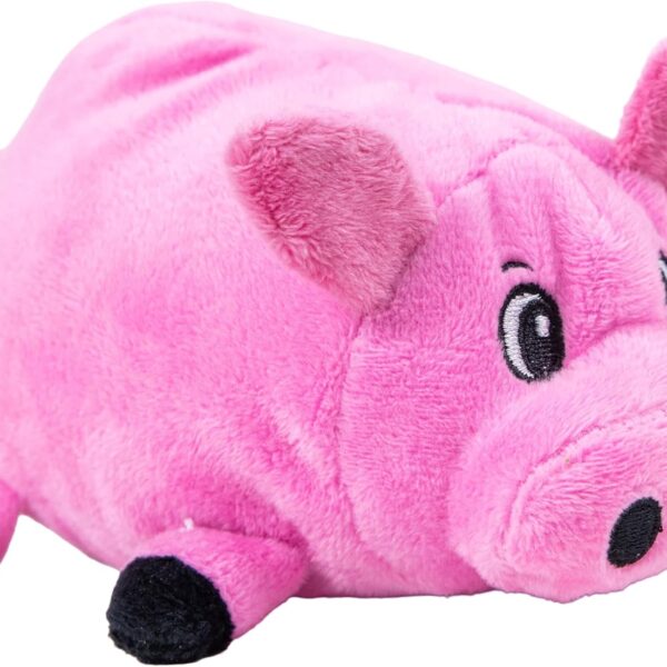 Outward Hound Fattiez Pig Plush Squeaky Dog Toy, Small