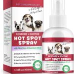 Hot Spot Spray for Dogs, Itch Relief & Hot Spot for Dogs, Pet Treatment Spray for Dry Itchy, Irritated Skin, Allergy, Rashes, Wound Care(100ml)