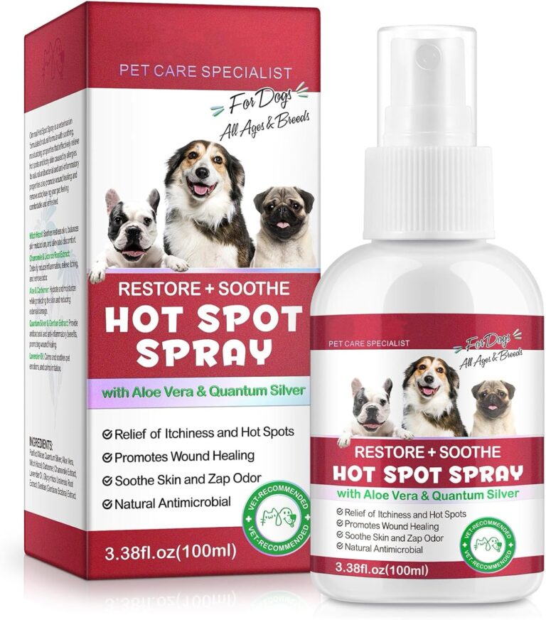 Hot Spot Spray for Dogs, Itch Relief & Hot Spot for Dogs, Pet Treatment Spray for Dry Itchy, Irritated Skin, Allergy, Rashes, Wound Care(100ml)