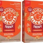 Buddy Biscuits 8 oz Box of Teeny Crunchy Dog Treats Made with Natural Peanut Butter (Pack of 2)