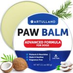 Dog Paw Balm - Lick Safe Snout Soother - Moisturizies, Soothes & Nourishes Irritated Paw Pads and Dry Nose - Protects from Cracks & Wounds - Dog Feet Balm with Waxes, Oils, Butter, Extracts - 2.1 Oz