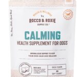 Rocco & Roxie Calming Chews for Dogs, Dog Anxiety Relief for Separation & Stress, Sleep Aid with Melatonin & Valerian for Large, Med, Small Dogs, Puppy Composure Treats, Supplements, 60ct