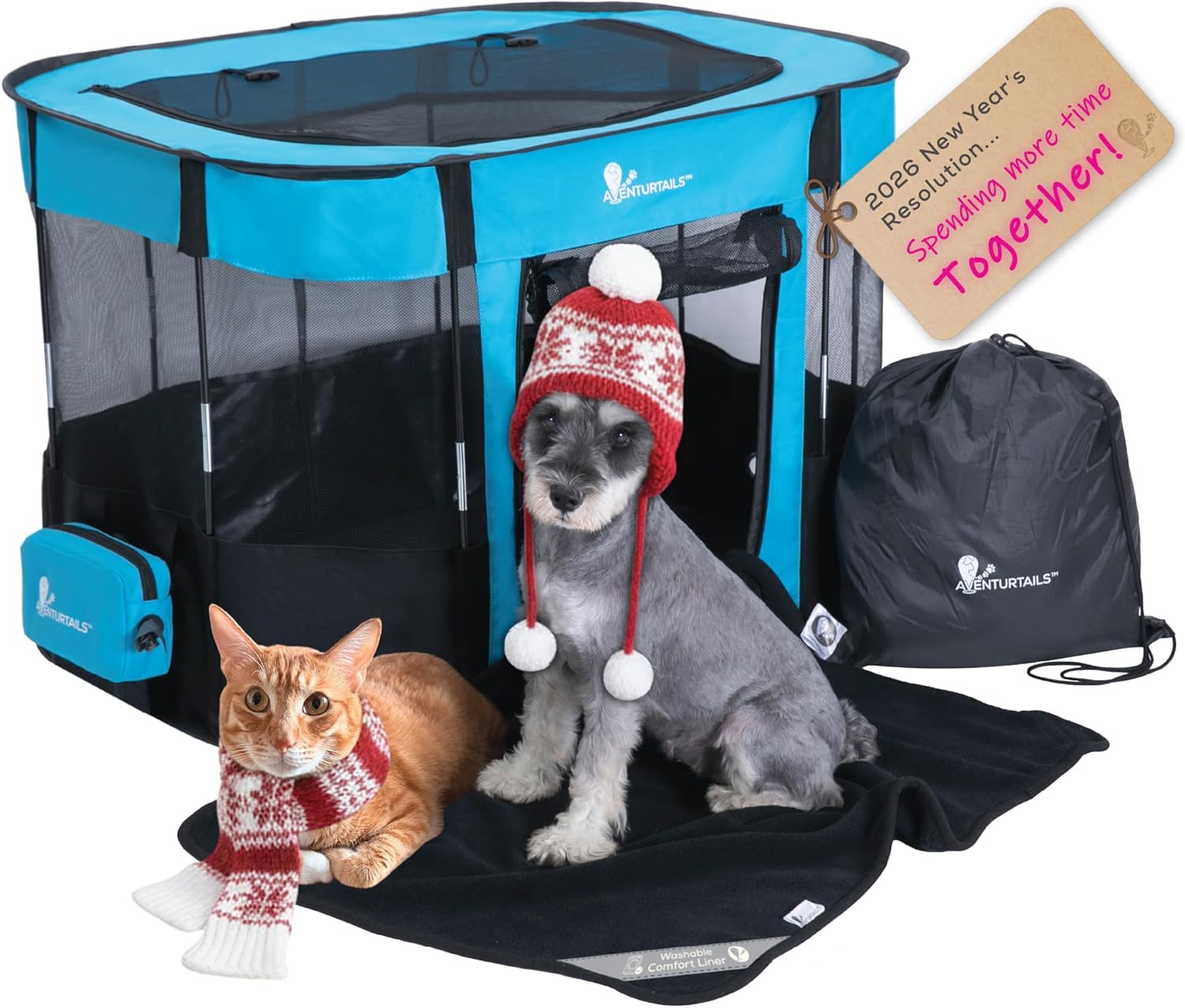 Portable Dog Playpen Medium - Cat Playpen for Indoor Cats Enclosed - Foldable Collapsible Fabric Pen - Travel Puppy Kitten Crate Kennel - Indoor Outdoor popup Tent for Pets Small Dogs Puppies Kittens Portable Dog Playpen Medium - Cat Playpen for Indoor Cats Enclosed - Foldable Collapsible Fabric Pen - Travel Puppy Kitten Crate Kennel - Indoor Outdoor popup Tent for Pets Small Dogs Puppies Kittens