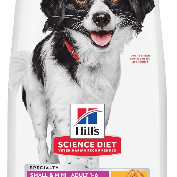 Hill's Science Diet Oral Care, Adult 1-6, Small & Mini Breeds Plaque & Tartar Buildup Support, Dry Dog Food, Chicken, Rice, & Barley, 4 lb Bag