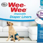 Four Paws Wee-Wee Super Absorbent Disposable Adjustable Dog Potty Training Diapers, Leak-Proof Protection for Puppies and Small Dogs, Extra Small, 12 Count