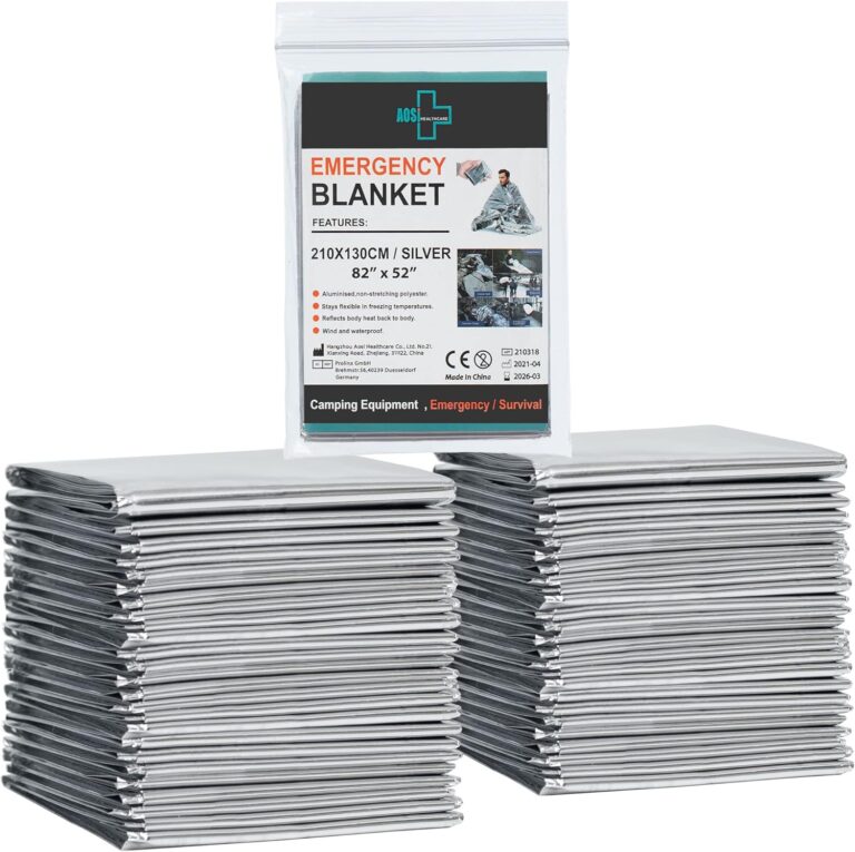 General Medi Emergency Blanket (12-Pack),Emergency Silver Foil Blanket Perfect for Outdoors, Hiking, Survival, Marathons or First Aid