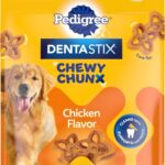 Pedigree Dentastix Chewy Chunx Large Dog Dental Treats Chicken Flavor, 13.5 oz. Bag