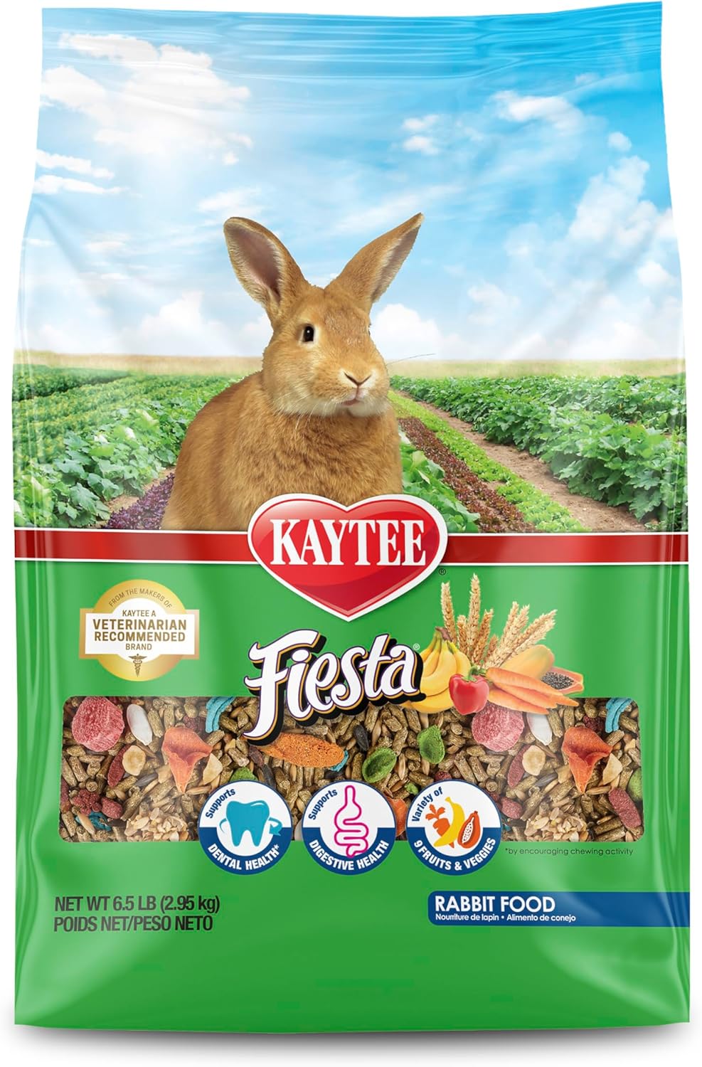 Kaytee Fiesta Rabbit Food, Nutritious and Fun Blend, Supports Dental Health and Digestion, 6.5 pounds Kaytee Fiesta Rabbit Food, Nutritious and Fun Blend, Supports Dental Health and Digestion, 6.5 pounds