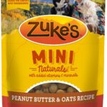 Zukes Mini Naturals Dog Training Treats for Dogs, Pet Treats Made with Real Peanut Butter - 10 Oz. Pouch