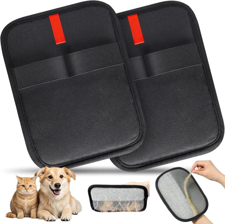 Pet Hair Removal Gloves Brush,Magic Brush,Upgraded Thickened Electrostatic ,New Reusable Cat Dog Hair Remover Grooming Gloves,Double Sided Washable Static Animal Fur Removal Tool for Couch,Clothes,Car