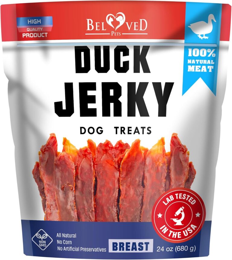 Dog Treats Duck Jerky 1.5 LB  Dog Food & High Protein Chews for Large, Medium & Small Breeds  Natural Healthy Training Strips & Snacks  Human Grade Real Meat  Grain Free, Rawhide Free, Bulk Pack