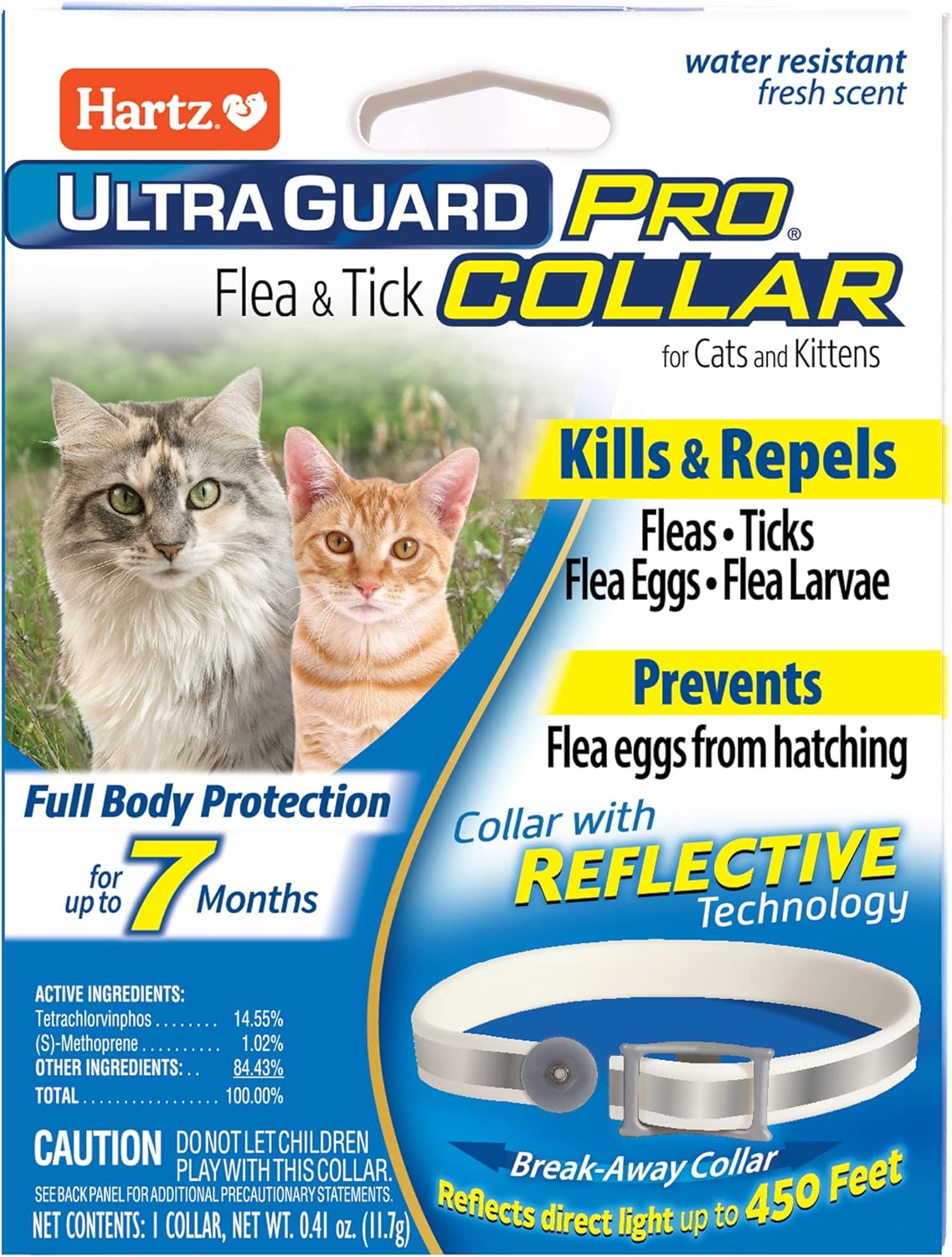 Hartz UltraGuard Pro Flea & Tick Collar for Cats and Kittens, 7 Month Flea and Tick Prevention and Protection, 1 Collar Hartz UltraGuard Pro Flea & Tick Collar for Cats and Kittens, 7 Month Flea and Tick Prevention and Protection, 1 Collar