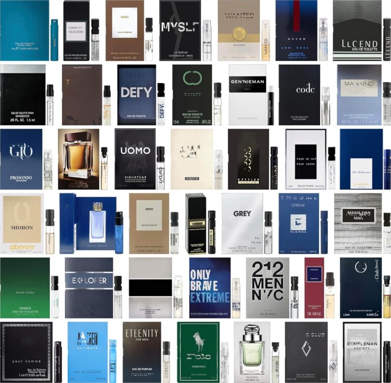 High End Random Selection Designer Fragrance Cologne Sampler Set for Men - (Pack of 10 Sample Vials)