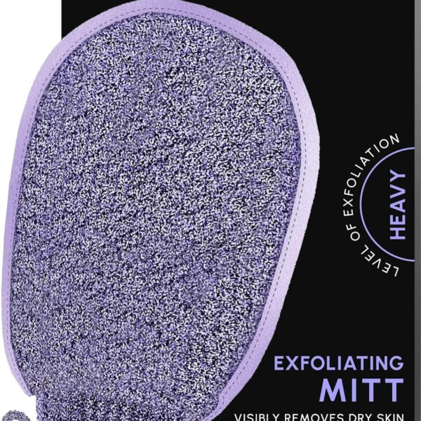 Brooklyn Botany Exfoliating Mitt for Bath and Shower  Heavy Duty Exfoliating Body Scrubber for Massage and Dead Skin Remover for Body  1 Mitt