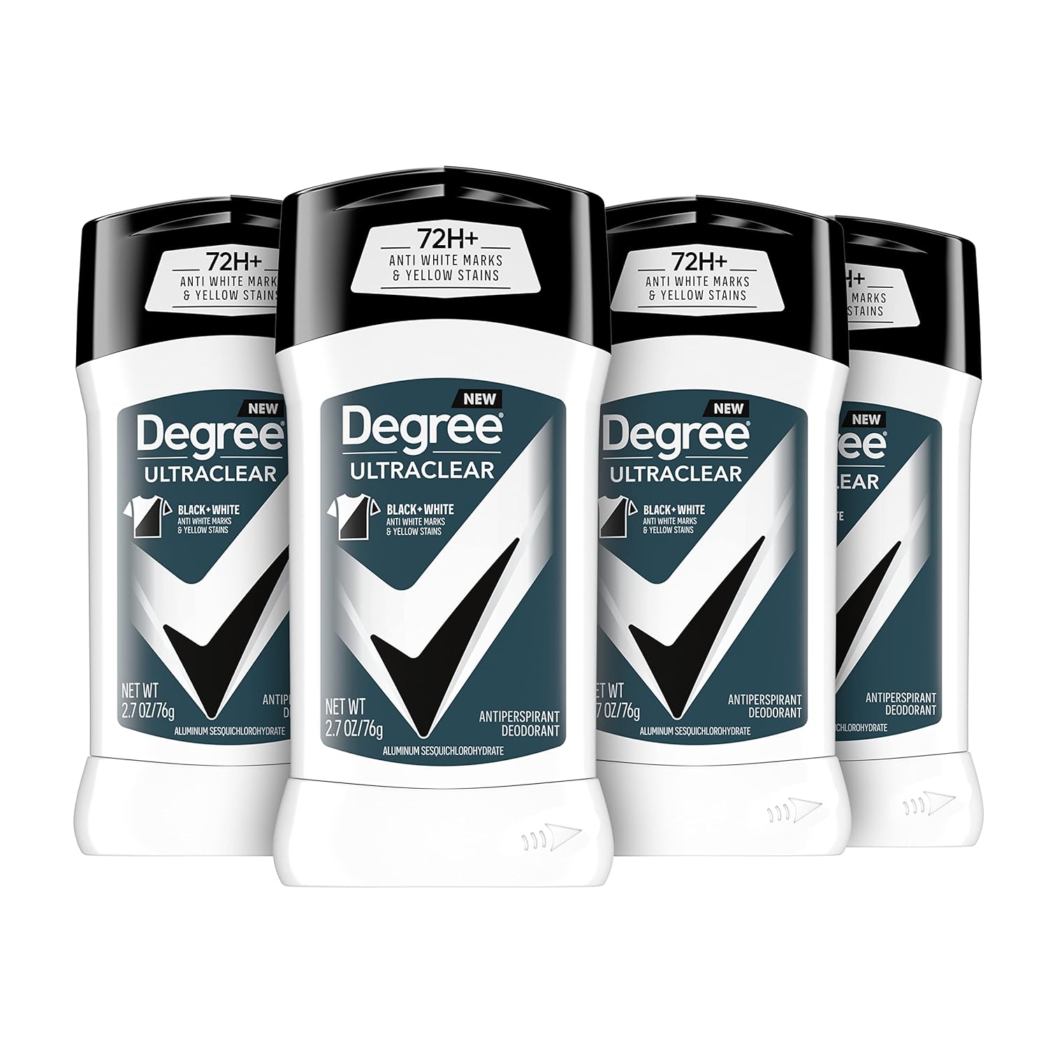 Degree Men UltraClear Antiperspirant Deodorant Black + White 72-Hour Sweat & Odor Protection Antiperspirant For Men With MotionSense Technology 2.7 Ounce (Pack of 4) Degree Men UltraClear Antiperspirant Deodorant Black + White 72-Hour Sweat & Odor Protection Antiperspirant For Men With MotionSense Technology 2.7 Ounce (Pack of 4)
