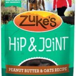 Zukes Hip and Joint Support Dog Treats for Adult Dogs, Senior Dog Treats Made with Real Peanut Butter and Oats, 16 oz. Resealable Pouch - 16 oz. Bag