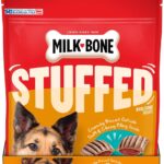 Milk-Bone Stuffed Dog Treats with Real Bacon & Beef, 10 Ounce (Pack of 5), Crunchy Biscuit with Soft & Chewy Filling