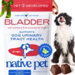 Native Pet Dog UTI Treatment - Cranberry Supplement for Dogs Bladder Control & Kidney Support - Prevent Urinary Tract Infection and Urinary Incontinence - Made with Real Cranberry Extract - 30 Chews