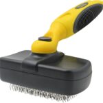 Pet Republique Retractable Slicker Brush - for Dogs, Cats, Rabbits, Any Long Haired Breed Pets  Reduce Shedding - Self Cleaning Design