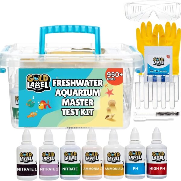 Freshwater Aquarium Master Test Kit  950+ Tests for pH, Ammonia, Nitrite & Nitrate  Fast & Accurate Water Quality Testing  Ideal for Fish Tanks, Aquariums  Easy-to-Use Complete Kit