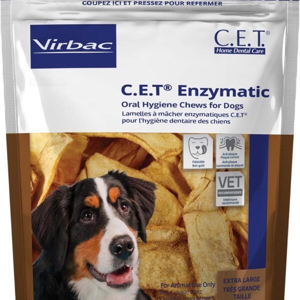 Virbac C.E.T. Enzymatic Oral Hygiene Chews, Large for Dogs over 50 pounds