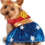 DC Comics: Wonder Woman Pet Costume for For Dogs or Cats by Rubies, Medium