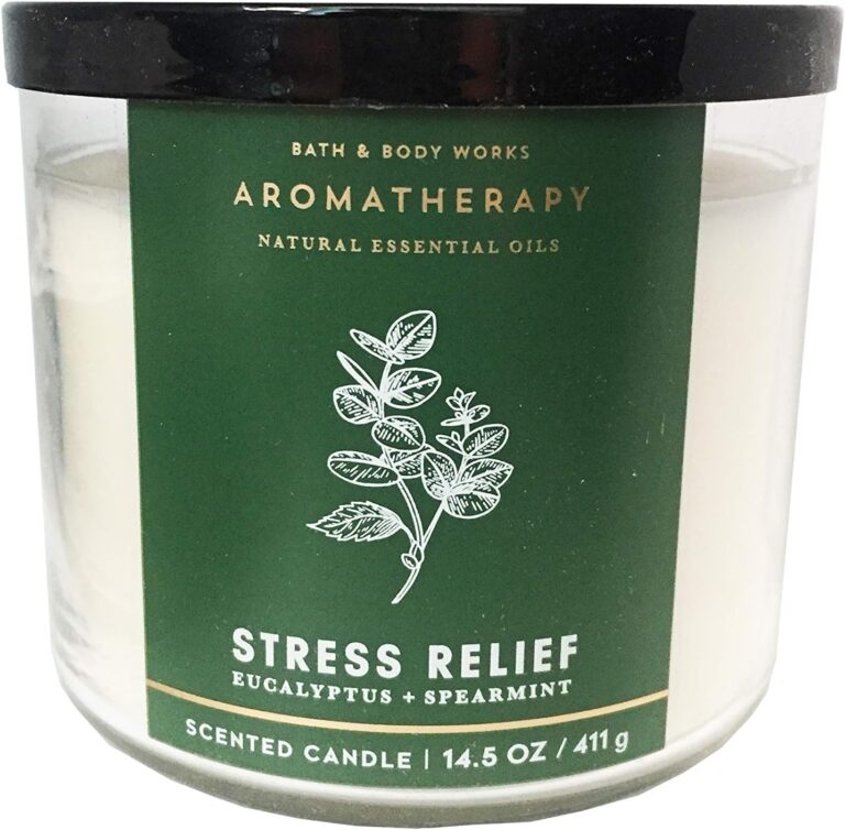 Bath & Body Works, Aromatherapy Stress Relief 3-Wick Candle, Eucalyptus Spearmint