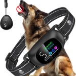 Dog Bark Collar with Remote  2-in-1 Automatic & Manual Modes, Smart Anti Bark Dog Training Collar with Beep, Vibration & Shock, 330FT Range, IP67 Waterproof, Rechargeable (8-150lbs)