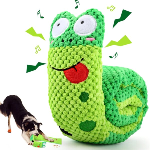 Squeak Dog Toys for Stress Release & Boredom Relief, Dog Puzzle IQ Training, Snuffle Foraging Instinct Training - Suitable for Small, Medium & Large Dogs