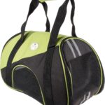 Pet Life  'Zip N' Go' Sporty Airline Approved Collapsible Folding Zippered Travel Cat and Dog Carrier Portable Pet Kennel with Shoulder Straps