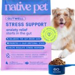 GutWell Stress Support - Dog Anxiety Relief & Calming Treats - Tasty Food Topper for Dog Stress and Anxiety Relief - Support Gut-Brain Axis with Triple-biotic Blend & Magnesium - 60 Scoops