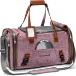 Mr. Peanut's Airline Approved Soft Sided Pet Carrier, Low Profile Gold Series Tote, Premium Brand Self Locking Zippers, Under Seat Compatibility, Plush Faux Fleece Bedding with a Sturdy Plywood Base