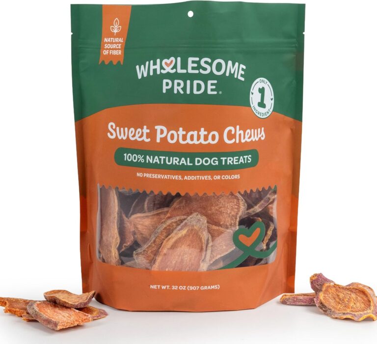 Wholesome Pride Sweet Potato Chews All-Natural Single Ingredient Dog Treats, 32 oz