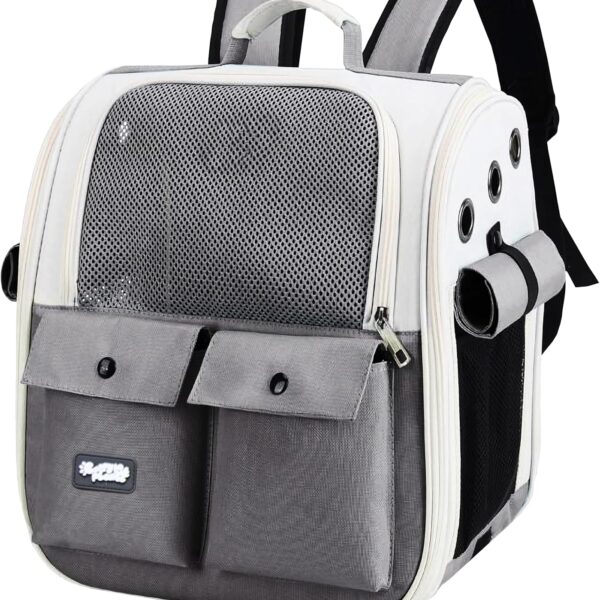 Pet Carrier Backpack for Cats & Dogs up to 22 LBS  Airline Approved Cat Carrier Bag  Ventilated Design for Travel, Hiking & Vet Transport