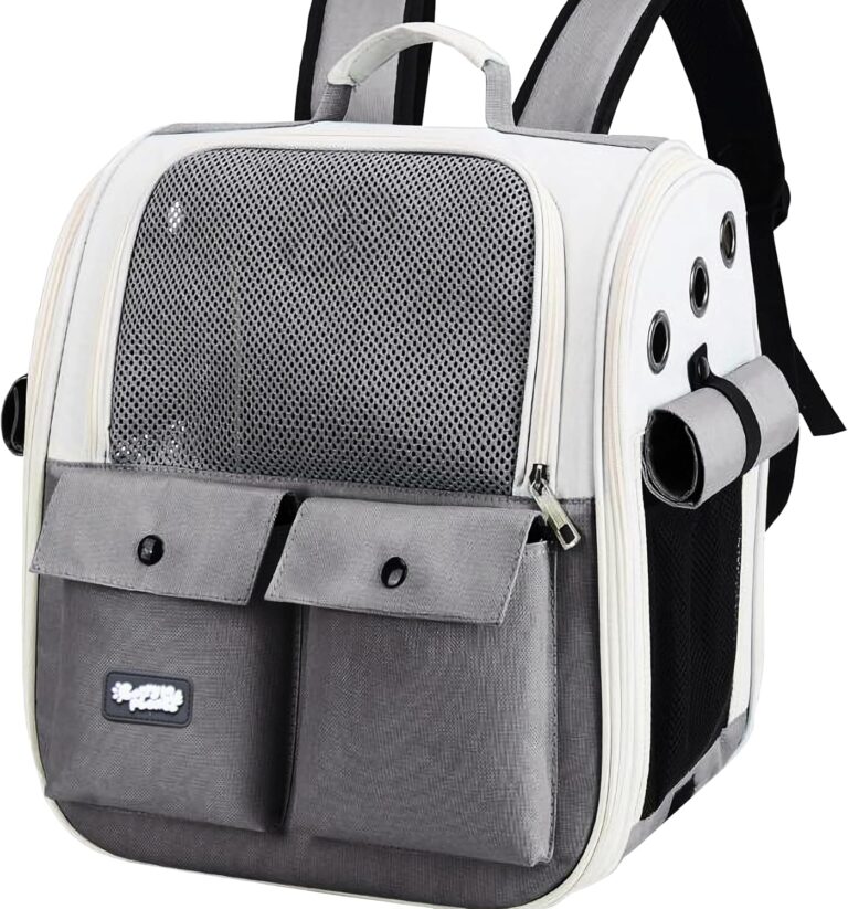 Pet Carrier Backpack for Cats & Dogs up to 22 LBS  Airline Approved Cat Carrier Bag  Ventilated Design for Travel, Hiking & Vet Transport