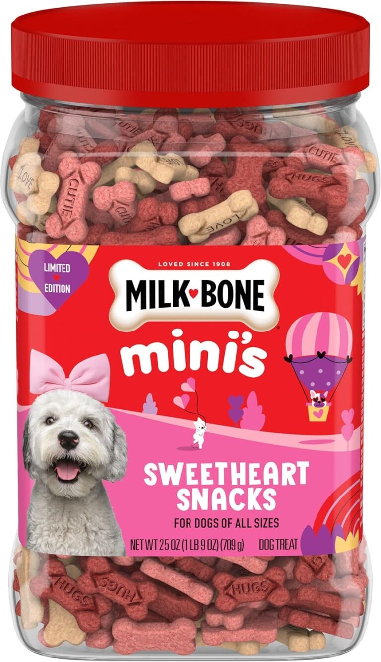 Milk-Bone Limited Edition Valentine's Sweetheart Snacks Minis Dog Treats, 25 Ounce (Pack of 1)