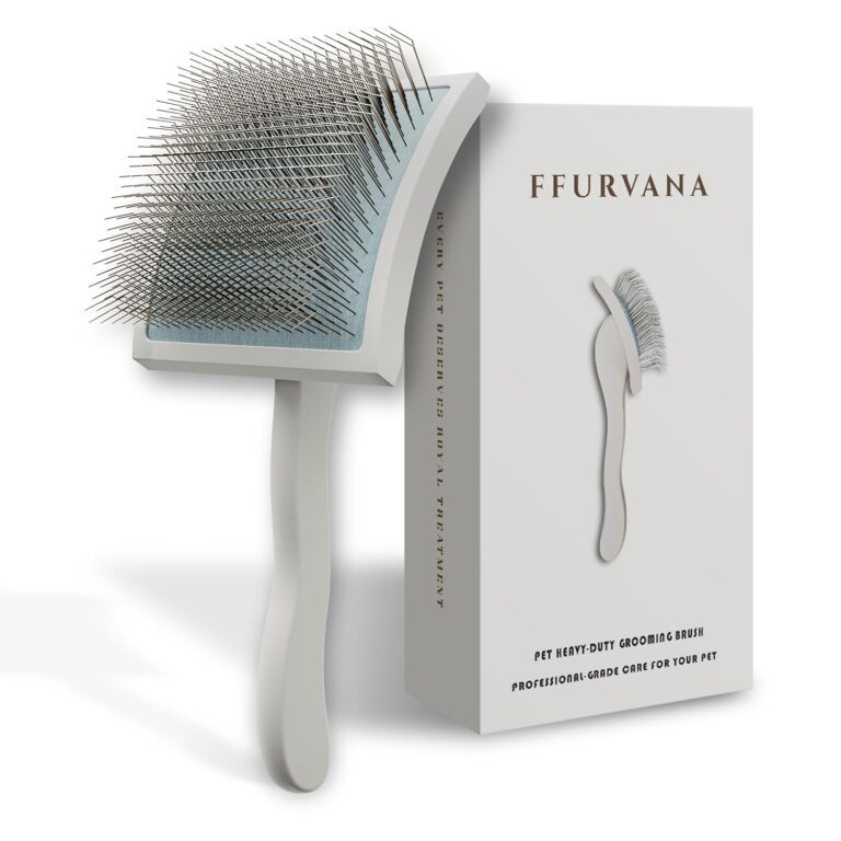 Slicker Brush for Dogs, for Golden Doodles with Long Hair, for Large Pet Dogs, Grooming Pet Hair, Cream White(Large)