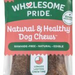 Wholesome Pride Natural & Healthy Dog Chews 2Pk for Large Dogs, Bacon Flavor, Made in The USA