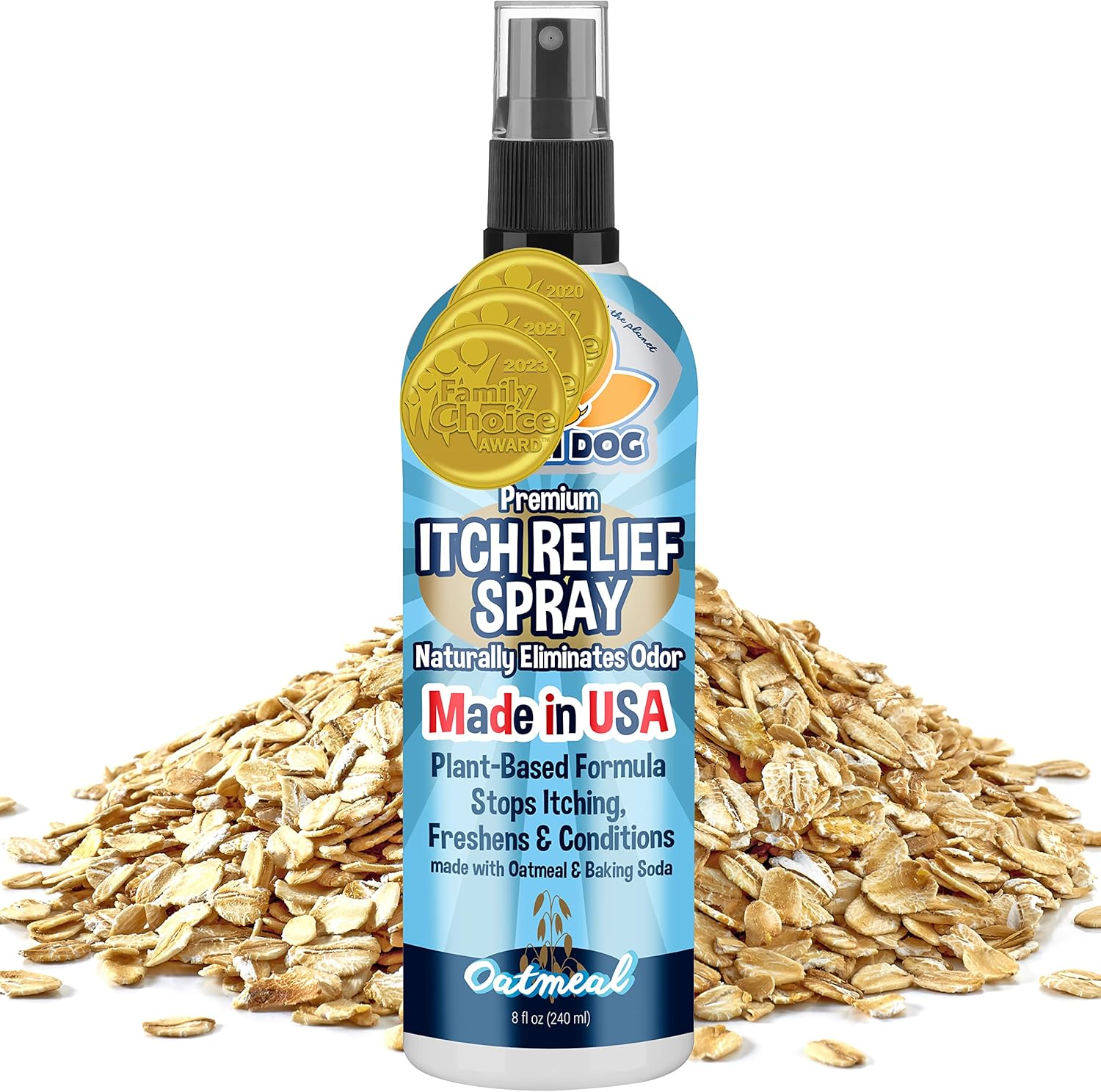 Bodhi Dog Itch Relief Spray - Natural Relief for Dry, Itchy, Allergic, or Bug-Bitten Skin - Safe for Dogs & Cats - Soothing Oatmeal Formula - Made in USA (Oatmeal, 8 Fl Oz) Bodhi Dog Itch Relief Spray - Natural Relief for Dry, Itchy, Allergic, or Bug-Bitten Skin - Safe for Dogs & Cats - Soothing Oatmeal Formula - Made in USA (Oatmeal, 8 Fl Oz)