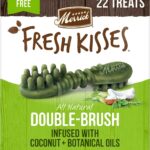 Merrick Fresh Kisses Natural Dental Chews Infused With Coconut And Botanical Oils For Medium Dogs 25-50 Lbs - 22 ct. Box